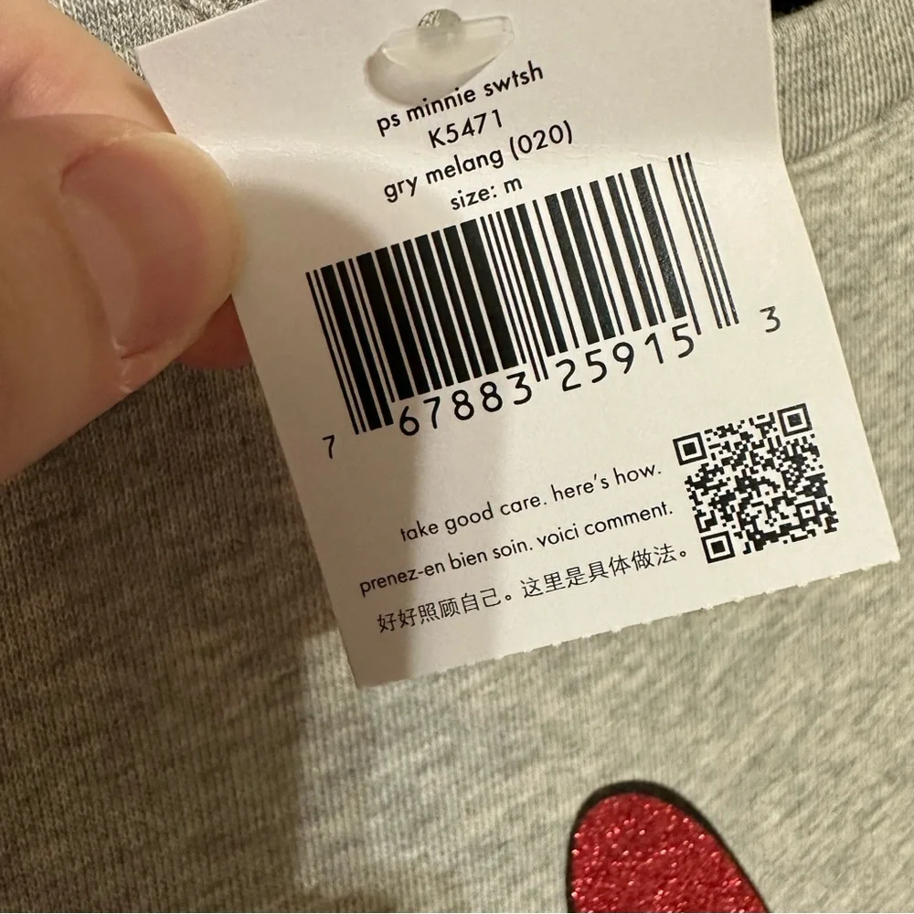 NWT Disney X‎ Kate Spade New York Posing Minnie Mouse Sweatshirt